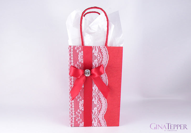 Large Red Graduation Gift Bag with Tissue Paper; 1 Gift Bag and 6 Sheets of  Tissue Paper