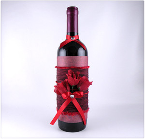 Decorated Wine Bottle - Gina Tepper